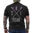 Skifoan Ski Ski Ski Ski Ski Ski Ski Mountain T-Shirt mit Rückendruck