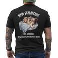 My Sleep Hund Aussie Australian Shepherd Humor T-Shirt mit Rückendruck