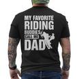 Snowmobile Sled My Favorite Riding Buddies Call Me Dad Men's T-shirt Back Print