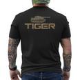 Soldiers Armed Forces In Uniform Camouflage Tiger Tank T-Shirt mit Rückendruck