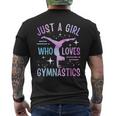 Solo Una Chica Que Ama La Gimnasia Gimnasta Gimnasia Chicas Camiseta Hombre Estampado Espalda