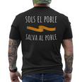 Sols El Poble Salva Al Poble Solo El Pueblo Salva Al Pueblo Camiseta Hombre Estampado Espalda
