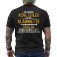 Spontan Kreative Decisions Music Clarinet T-Shirt mit Rückendruck