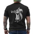 Squirrel Playing Trumpet Trumpeter Instrument Musician Men's Back Print T-Shirt