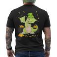 St Patricks Day Lucky Green Dragon Leprechaun Shamrock Irish Men's Back Print T-Shirt