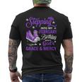 Stepping Into My February Birthday With God's Grace & Mercy Men's T-shirt Back Print