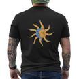 Sun And Moon Couple Top Fashion T-Shirt mit Rückendruck