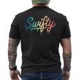 Swifty Fan Merchandise Ns Colourful Taylor Outfit Drip T-Shirt mit Rückendruck