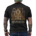 Symboles Égyptiens Antiques Ankh Djed Was T-shirt imprimé au dos
