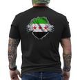 Syria Flag Free Syria Flag T-Shirt mit Rückendruck