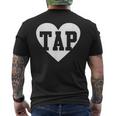 Tap Love Tap Dancer Dacing For Ballroom Dancing Lover Men's Back Print T-Shirt