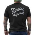 Team SCUBA SQUAD Diving Ocean Dive School Instructor Crew Men's Back Print T-Shirt