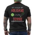 Tennis Novelty Holiday Tshirt Men's Back Print T-Shirt