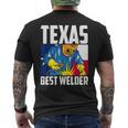 Texas Best Welder Ironsmith Texan Flag Soudage T-shirt imprimé au dos