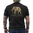 THAILAND ELEPHANT SYMBOL SIAM FLAG THAI EMBLEM Men's Back Print T-Shirt