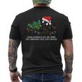 Thank Goodness You Are Home The Christmas Tree Just Fainted Men's Back Print T-Shirt