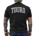 Touro Arch Vintage Retro College Athletic Sports Men's T-shirt Back Print