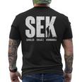 Treasure Hunt With Metal Detector Sondler T-Shirt mit Rückendruck