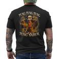 Tung Tung Tung Sahur Meme Brainrot Humor Gen Z Men's T-shirt Back Print