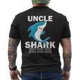 Uncle Shark Fathers Day Idea For Uncle Men's T-shirt Back Print