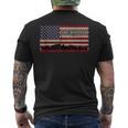 USS Woodson DE-359 Ship American Flag Tank Top Men's Back Print T-Shirt