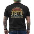 Vintage 1940 Edición Limitada 85-Year-Old 85Th Birthday Camiseta Hombre Estampado Espalda