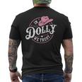 Vintage Dolly Personalized Name Retro Style Classic Men's T-shirt Back Print