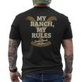 Yellowstone My Ranch My Rules Dutton Ranch Big Chest Logo T-Shirt mit Rückendruck