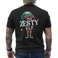 Zesty Elf Christmas Group Xmas Pajama Party Men's Back Print T-Shirt