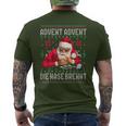 Advent Advent The Nose Burns X Xmas Christmas Santa T-Shirt mit Rückendruck