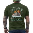 Christmas I Merry Fluffmas I Christmas Cats Cat T-Shirt mit Rückendruck