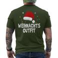 Christmas Outfit Santa Hat Christmas T-Shirt mit Rückendruck