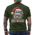 Fleece Navidad Feliz Navidad Sheep Christmas T-Shirt mit Rückendruck