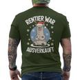 Christmas Lama Reindeer Was Out Sold Out T-Shirt mit Rückendruck