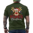 Reindeer Merry Christmas Family T-Shirt mit Rückendruck