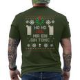 Ho Ho Hol Me A Gin Tonic Costume Christmas T-Shirt mit Rückendruck