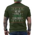 Ho Ho Hol Mir Mal Ein Bier Christmas T-Shirt mit Rückendruck