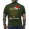 Merry Christmas Jewish Christmas Hanukkah Holiday T-Shirt mit Rückendruck