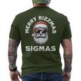 Merry Rizzmas Sigmas Rizz Christmas Santa N Gen Alpha T-Shirt mit Rückendruck