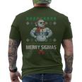 Merry Sigmas Bruh Snowman Sigma Male Skibidi Christmas T-Shirt mit Rückendruck