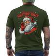 Retro You Ain't Getting Shit Santa Christmas Clothing Men's T-shirt Back Print