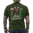 Salon Tools For Festive Christmas Hairdresser Merry Christmas T-Shirt mit Rückendruck