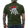 Santa Claus Hat Mr Partner Outfit For Christmas T-Shirt mit Rückendruck