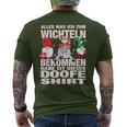 Secret Christmas Gnome Xmas Doofe Gnome T-Shirt mit Rückendruck