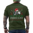 Ugly Christmas Zander Claus Angler Weihnachten Fishing Sports T-Shirt mit Rückendruck