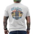 Aloha Hawaii Retro Sunset Tiki Hawaii Beachintage T-Shirt mit Rückendruck