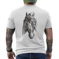 Amantes Del Caballointage Equitación Amantes Camiseta Hombre Estampado Espalda
