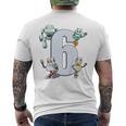 Children's 6 Years Birthday Robot And Technology T-Shirt mit Rückendruck