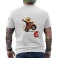 Children's 6Th Birthday Aus Dem Weg Ich Bin Schon 6 Years Motorcycle T-Shirt mit Rückendruck