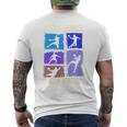 Children's Cool Boys Playing Handball Handball Player T-Shirt mit Rückendruck